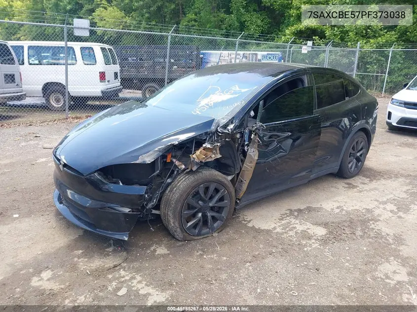 2023 Tesla Model X VIN: 7SAXCBE57PF373038 Lot: 45185267