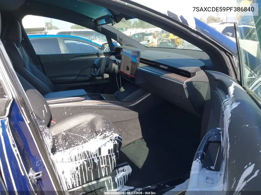 2023 Tesla Model X Dual Motor All-Wheel Drive/Standard Range VIN: 7SAXCDE59PF386840 Lot: 45280538