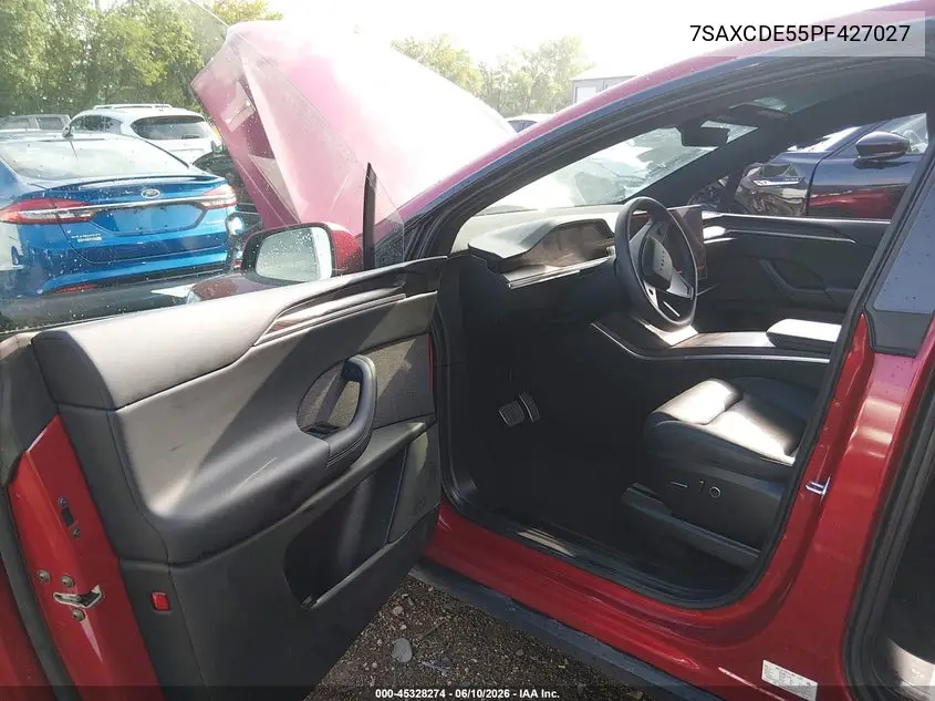 2023 Tesla Model X Dual Motor All-Wheel Drive/Standard Range VIN: 7SAXCDE55PF427027 Lot: 45328274