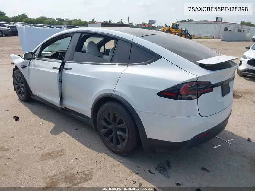 2023 Tesla Model X Dual Motor All-Wheel Drive/Standard Range VIN: 7SAXCBE56PF428398 Lot: 45439419