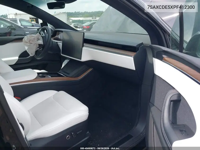 2023 Tesla Model X Dual Motor All-Wheel Drive/Standard Range VIN: 7SAXCDE5XPF412300 Lot: 45495673