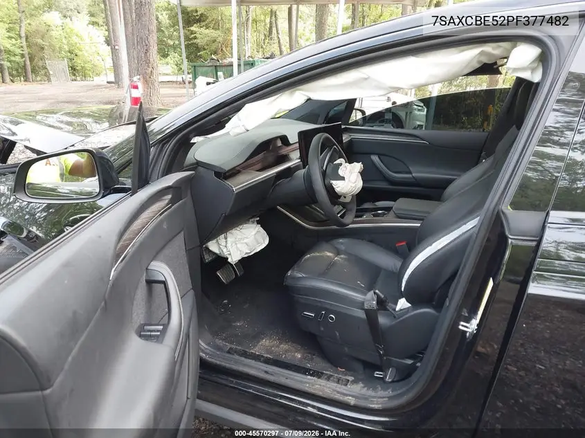 2023 Tesla Model X Dual Motor All-Wheel Drive/Standard Range VIN: 7SAXCBE52PF377482 Lot: 45570297