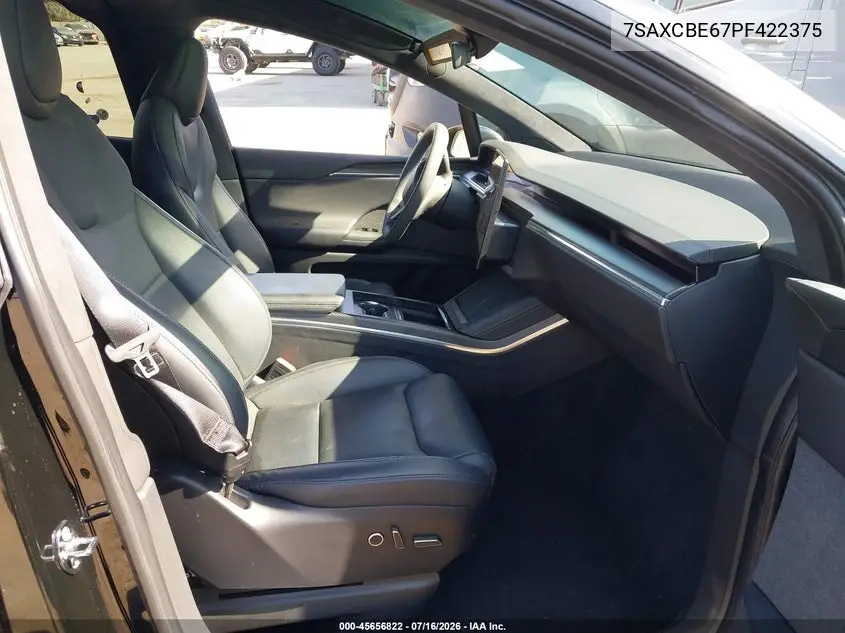 2023 Tesla Model X Plaid Tri Motor All-Wheel Drive VIN: 7SAXCBE67PF422375 Lot: 45656822