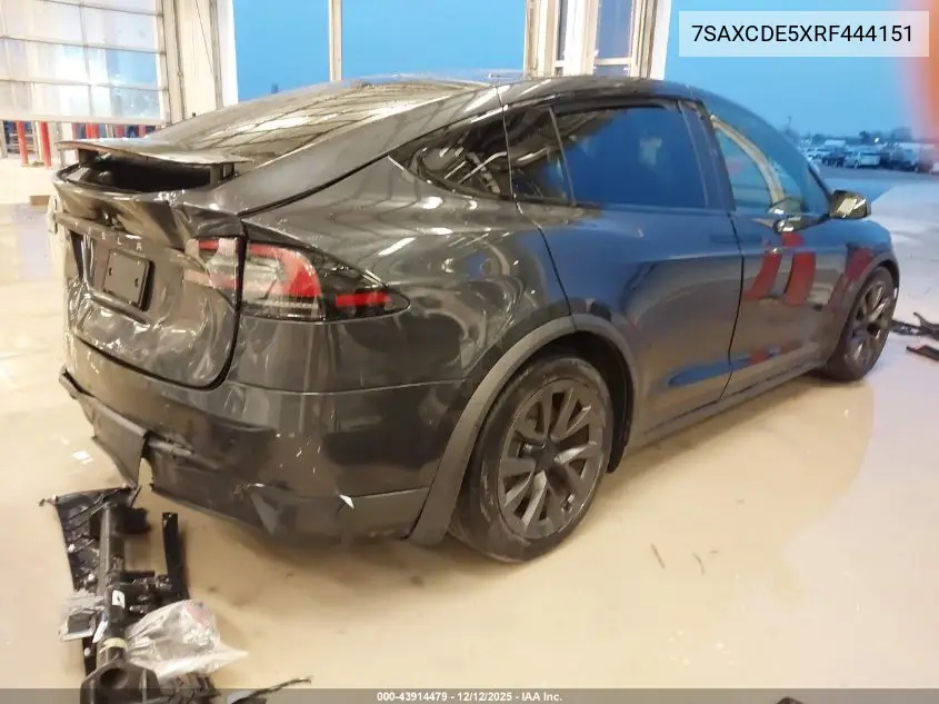 7SAXCDE5XRF444151 2024 Tesla Model X Long Range