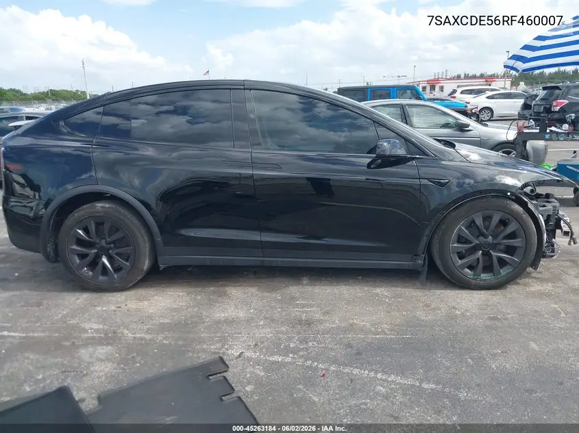 2024 Tesla Model X Long Range VIN: 7SAXCDE56RF460007 Lot: 45263184