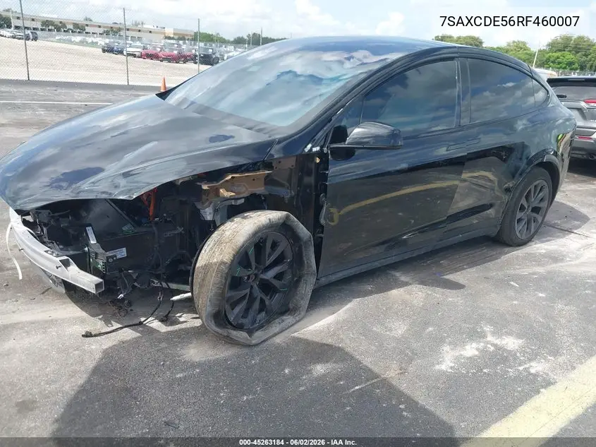 2024 Tesla Model X Long Range VIN: 7SAXCDE56RF460007 Lot: 45263184