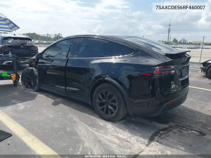 2024 Tesla Model X Long Range VIN: 7SAXCDE56RF460007 Lot: 45263184