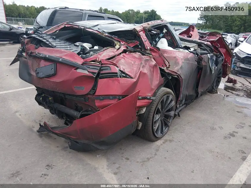 2024 Tesla Model X Plaid Tri Motor All-Wheel Drive VIN: 7SAXCBE63RF450936 Lot: 45377661