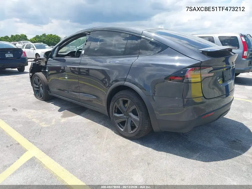 2026 Tesla Model X All-Wheel Drive VIN: 7SAXCBE51TF473212 Lot: 45379058