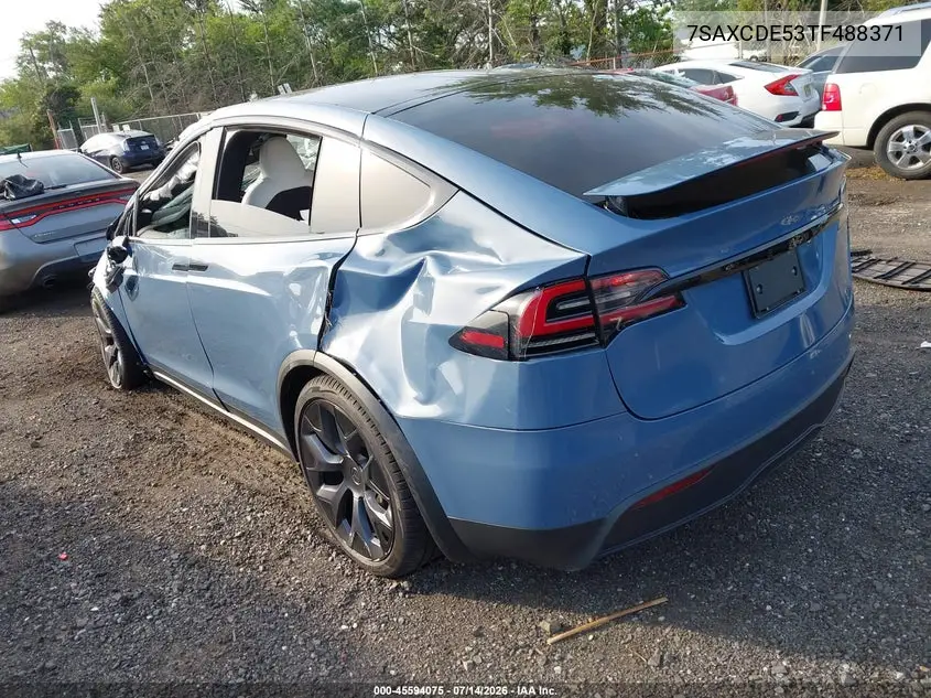 2026 Tesla Model X All-Wheel Drive VIN: 7SAXCDE53TF488371 Lot: 45594075