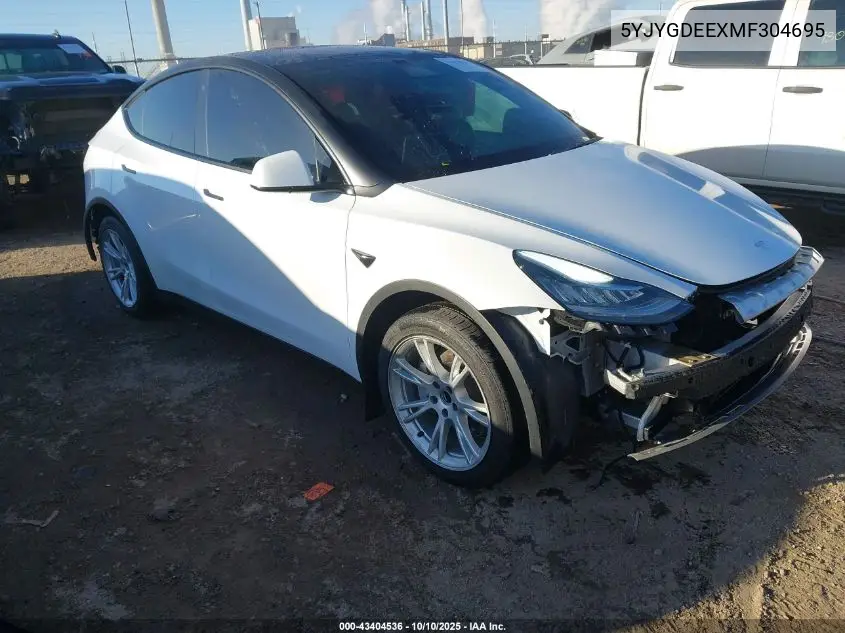 5YJYGDEEXMF304695 2021 Tesla Model Y Long Range Dual Motor All-Wheel Drive