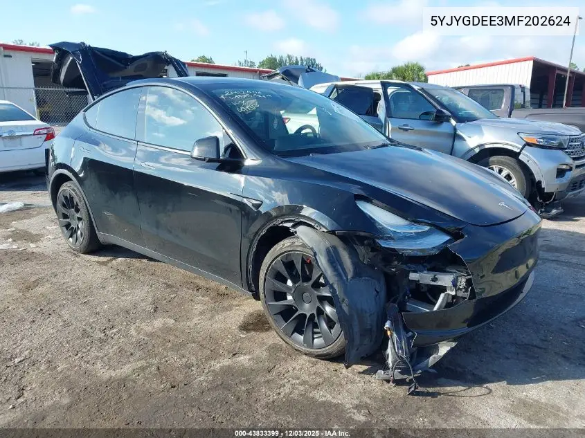 5YJYGDEE3MF202624 2021 Tesla Model Y Long Range Dual Motor All-Wheel Drive