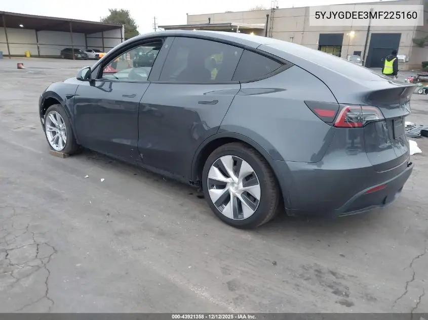 5YJYGDEE3MF225160 2021 Tesla Model Y Long Range Dual Motor All-Wheel Drive