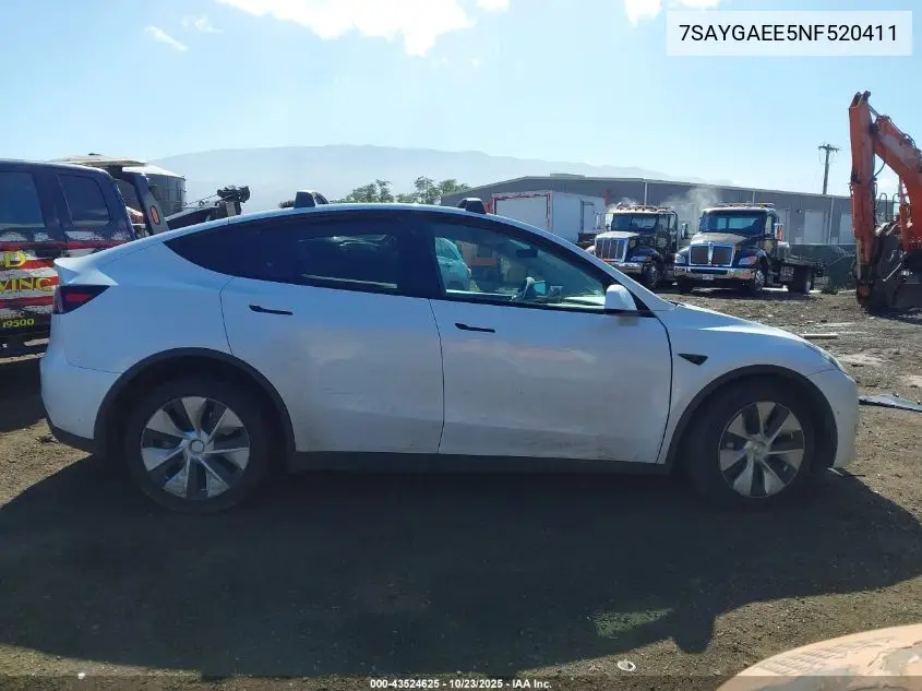 7SAYGAEE5NF520411 2022 Tesla Model Y Long Range Dual Motor All-Wheel Drive