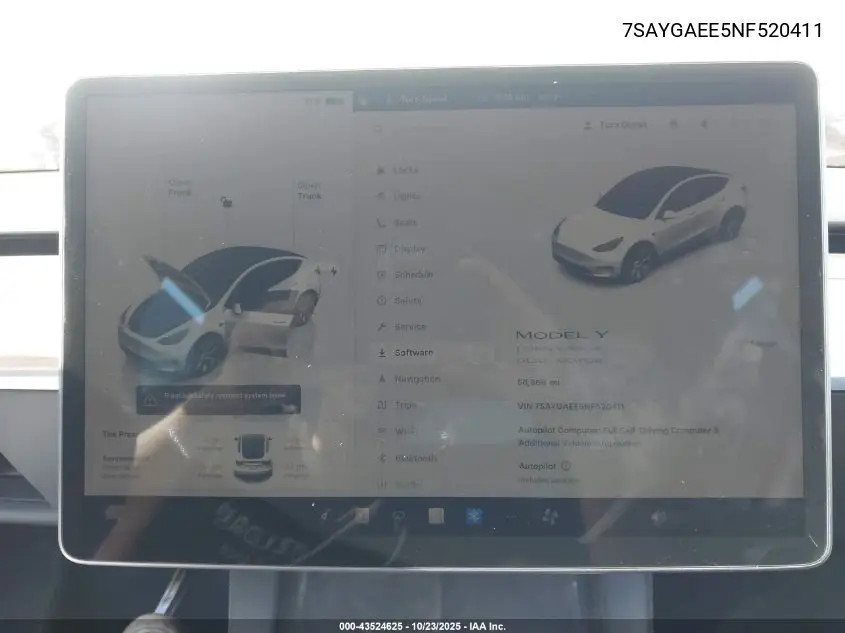 7SAYGAEE5NF520411 2022 Tesla Model Y Long Range Dual Motor All-Wheel Drive