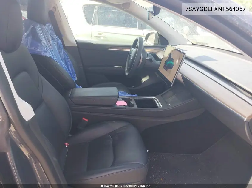 2022 Tesla Model Y Performance Dual Motor All-Wheel Drive VIN: 7SAYGDEFXNF564057 Lot: 45208035
