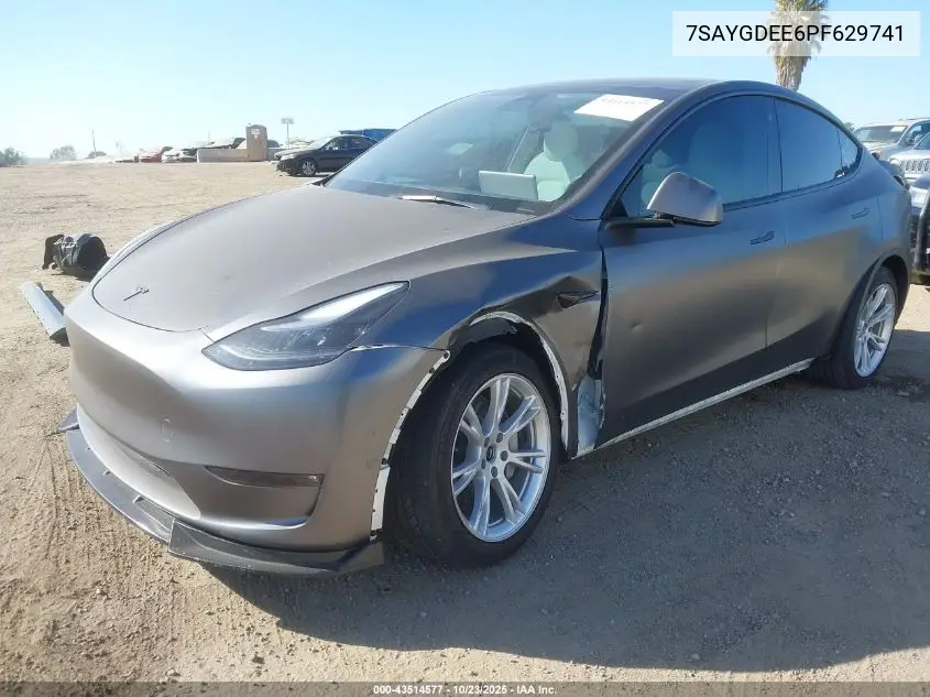 7SAYGDEE6PF629741 2023 Tesla Model Y Awd/Long Range Dual Motor All-Wheel Drive