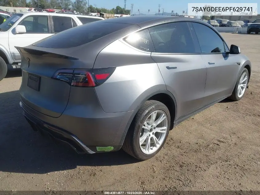 7SAYGDEE6PF629741 2023 Tesla Model Y Awd/Long Range Dual Motor All-Wheel Drive