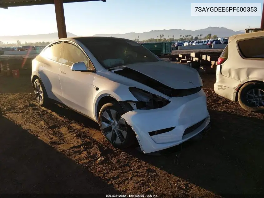 7SAYGDEE6PF600353 2023 Tesla Model Y