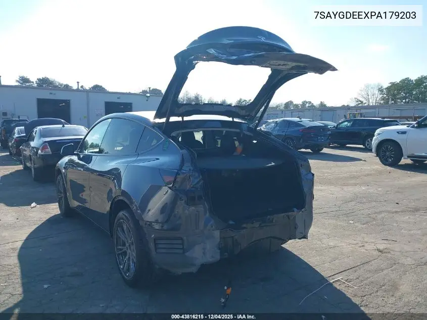 7SAYGDEEXPA179203 2023 Tesla Model Y Awd/Long Range Dual Motor All-Wheel Drive
