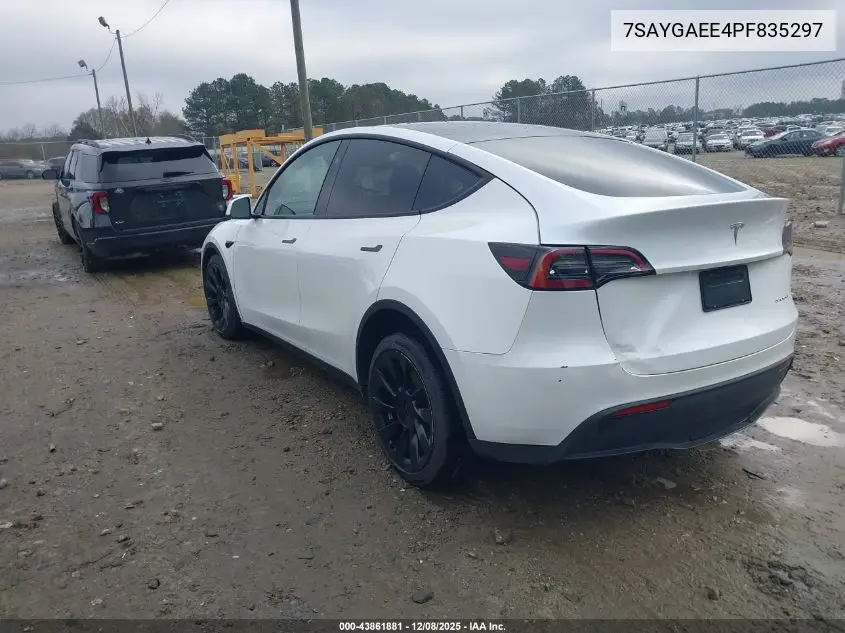7SAYGAEE4PF835297 2023 Tesla Model Y Awd/Long Range Dual Motor All-Wheel Drive