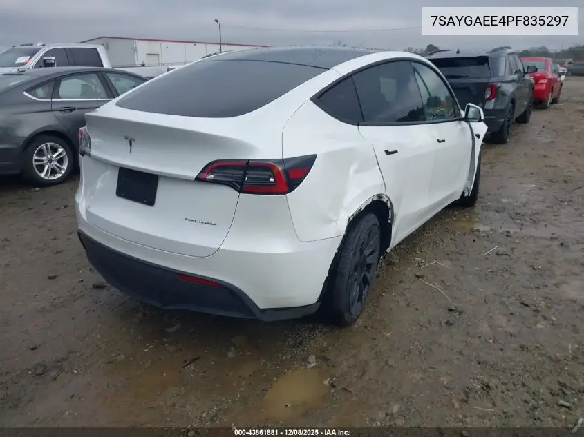 7SAYGAEE4PF835297 2023 Tesla Model Y Awd/Long Range Dual Motor All-Wheel Drive