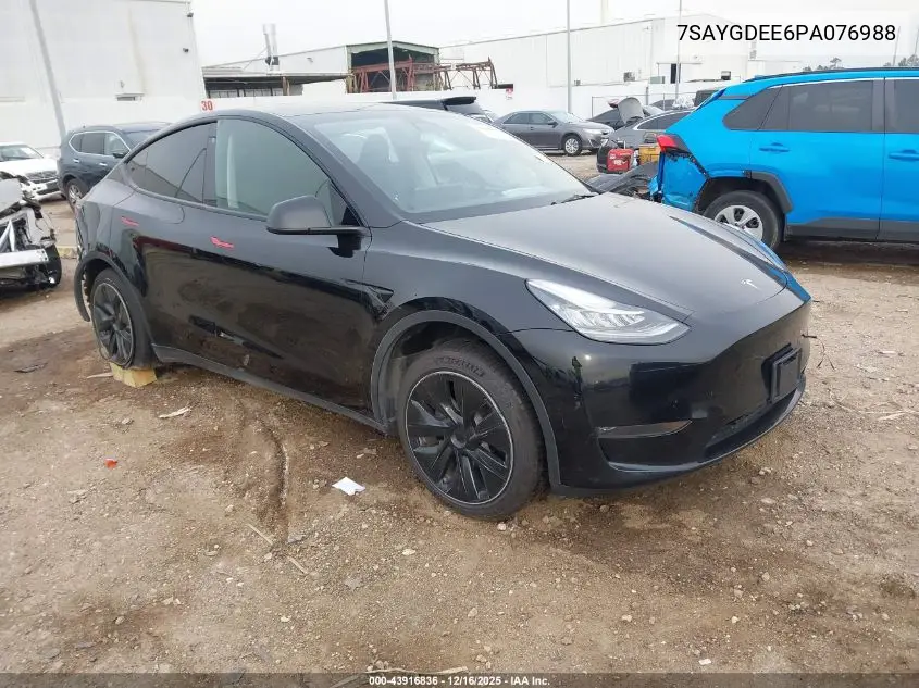 7SAYGDEE6PA076988 2023 Tesla Model Y Awd/Long Range Dual Motor All-Wheel Drive