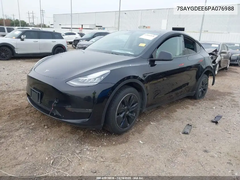 7SAYGDEE6PA076988 2023 Tesla Model Y Awd/Long Range Dual Motor All-Wheel Drive