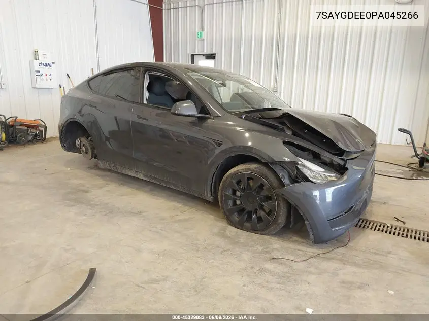 2023 Tesla Model Y Awd/Long Range Dual Motor All-Wheel Drive VIN: 7SAYGDEE0PA045266 Lot: 45329083