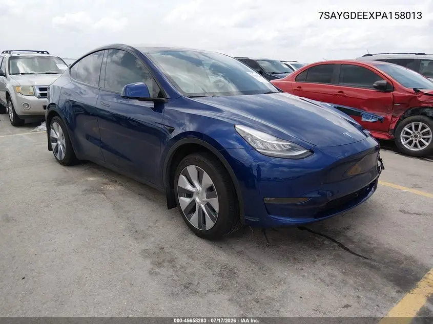 2023 Tesla Model Y Awd/Long Range Dual Motor All-Wheel Drive VIN: 7SAYGDEEXPA158013 Lot: 45658283