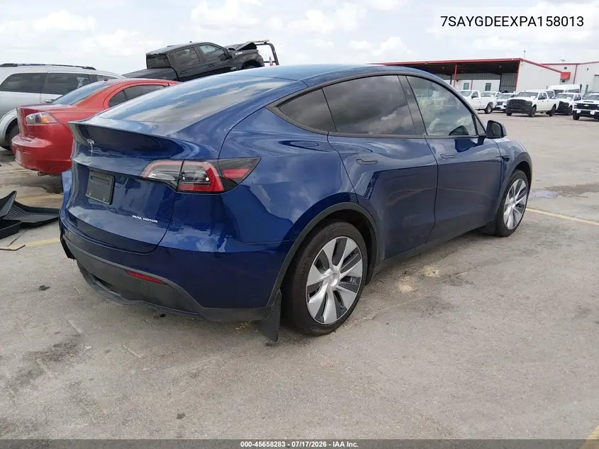 2023 Tesla Model Y Awd/Long Range Dual Motor All-Wheel Drive VIN: 7SAYGDEEXPA158013 Lot: 45658283