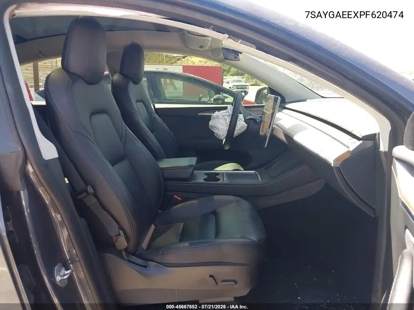 2023 Tesla Model Y Awd/Long Range Dual Motor All-Wheel Drive VIN: 7SAYGAEEXPF620474 Lot: 45667652