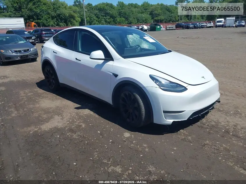 2023 Tesla Model Y Awd/Long Range Dual Motor All-Wheel Drive VIN: 7SAYGDEE5PA065500 Lot: 45679439