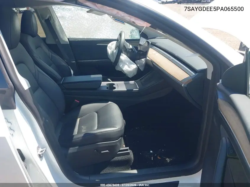 2023 Tesla Model Y Awd/Long Range Dual Motor All-Wheel Drive VIN: 7SAYGDEE5PA065500 Lot: 45679439