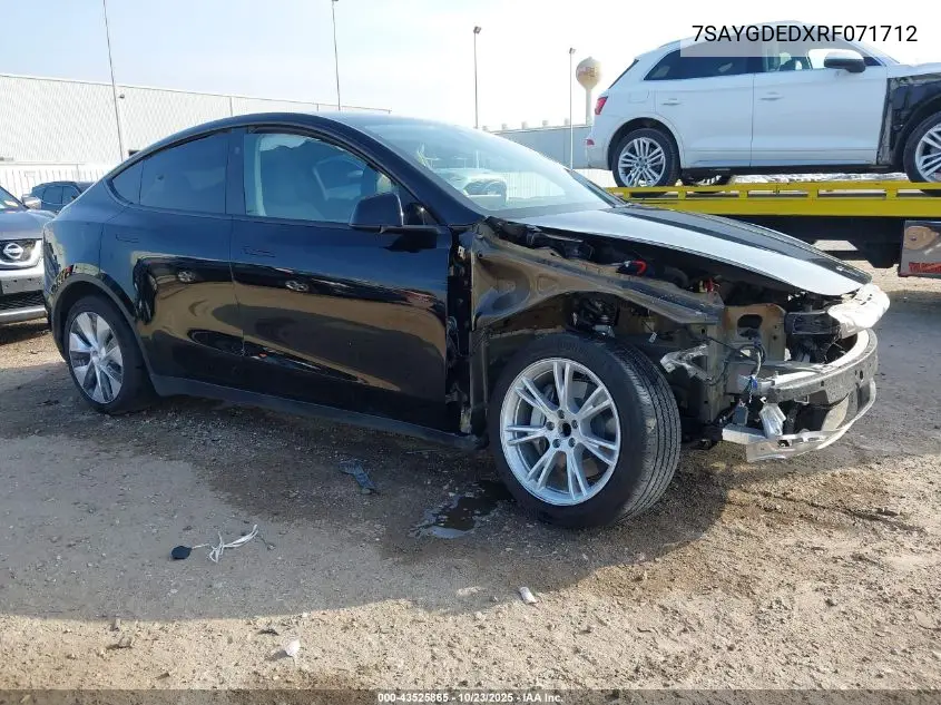 7SAYGDEDXRF071712 2024 Tesla Model Y Rwd