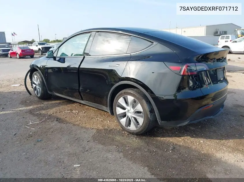 7SAYGDEDXRF071712 2024 Tesla Model Y Rwd