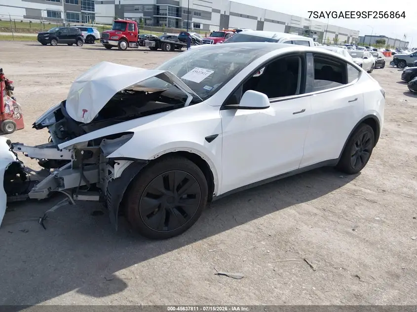 2025 Tesla Model Y Long Range Dual Motor All-Wheel Drive VIN: 7SAYGAEE9SF256864 Lot: 45637811