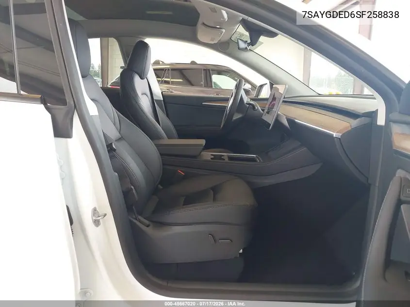 2025 Tesla Model Y Long Range Dual Motor Rear-Wheel Drive VIN: 7SAYGDED6SF258838 Lot: 45667020