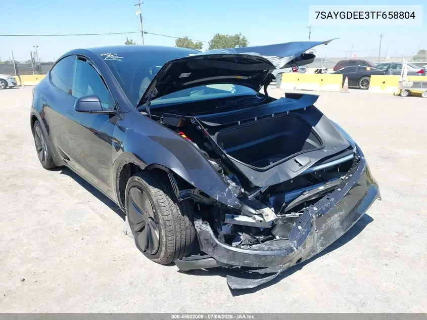2026 Tesla Model Y All-Wheel Drive/Long Range Launch Series/Premium All-Wheel Drive VIN: 7SAYGDEE3TF658804 Lot: 45602009