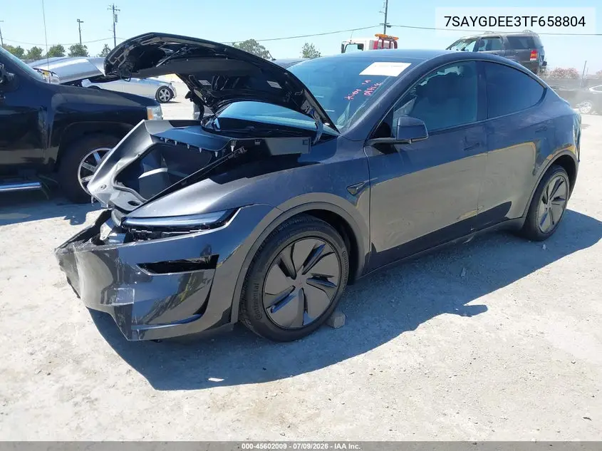 2026 Tesla Model Y All-Wheel Drive/Long Range Launch Series/Premium All-Wheel Drive VIN: 7SAYGDEE3TF658804 Lot: 45602009