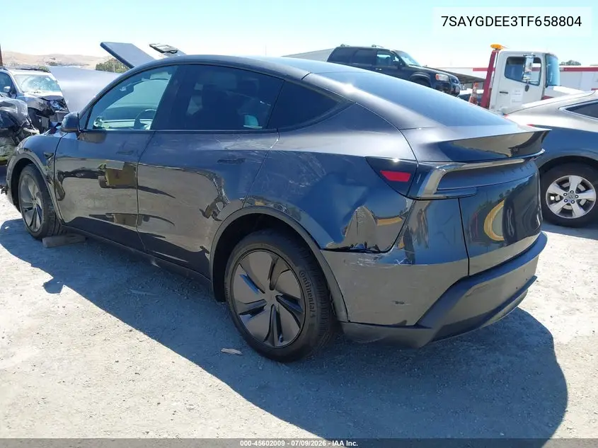 2026 Tesla Model Y All-Wheel Drive/Long Range Launch Series/Premium All-Wheel Drive VIN: 7SAYGDEE3TF658804 Lot: 45602009