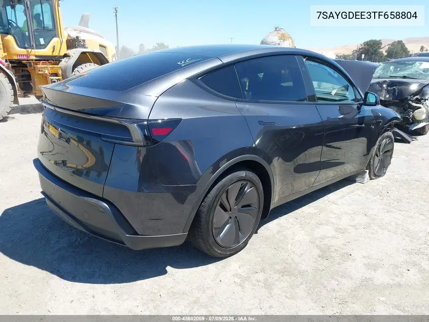 2026 Tesla Model Y All-Wheel Drive/Long Range Launch Series/Premium All-Wheel Drive VIN: 7SAYGDEE3TF658804 Lot: 45602009