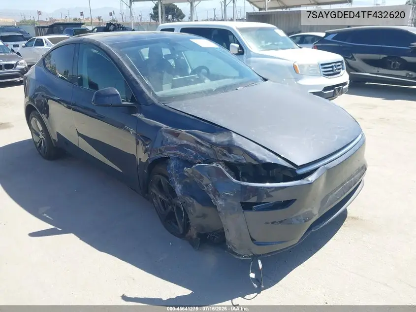 2026 Tesla Model Y Premium Rear-Wheel Drive/Rear-Wheel Drive VIN: 7SAYGDED4TF432620 Lot: 45641275