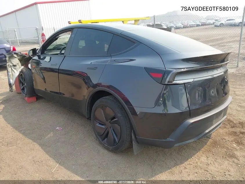 2026 Tesla Model Y All-Wheel Drive/Long Range Launch Series/Premium All-Wheel Drive VIN: 7SAYGDEE0TF580109 Lot: 45660765