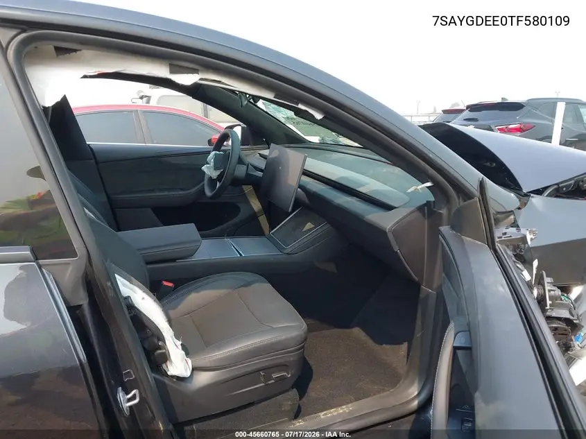 2026 Tesla Model Y All-Wheel Drive/Long Range Launch Series/Premium All-Wheel Drive VIN: 7SAYGDEE0TF580109 Lot: 45660765