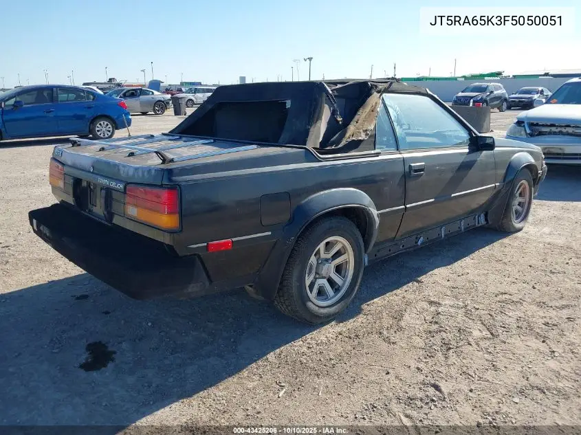 1985 Toyota Celica Gts VIN: JT5RA65K3F5050051 Lot: 43425206