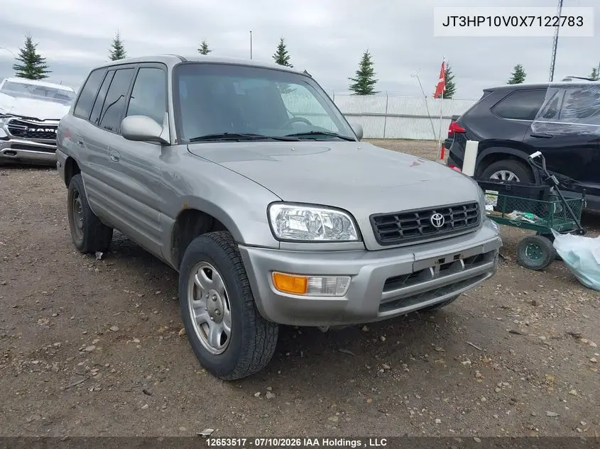 1999 Toyota Rav4 VIN: JT3HP10V0X7122783 Lot: 12653517x