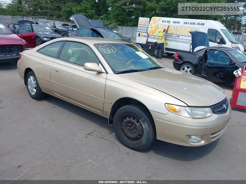 2000 Toyota Solara VIN: 2T1CG22C9YC285555 Lot: 45393650