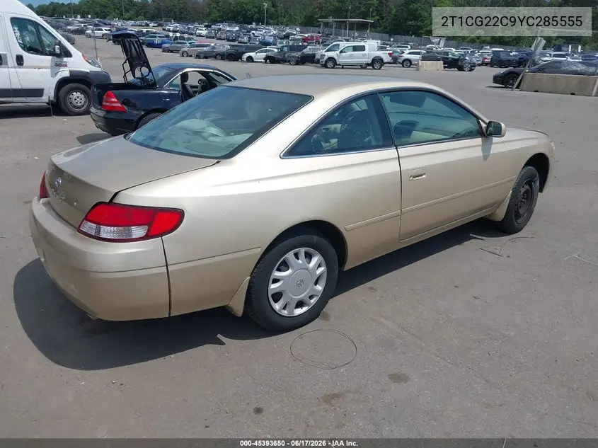 2000 Toyota Solara VIN: 2T1CG22C9YC285555 Lot: 45393650