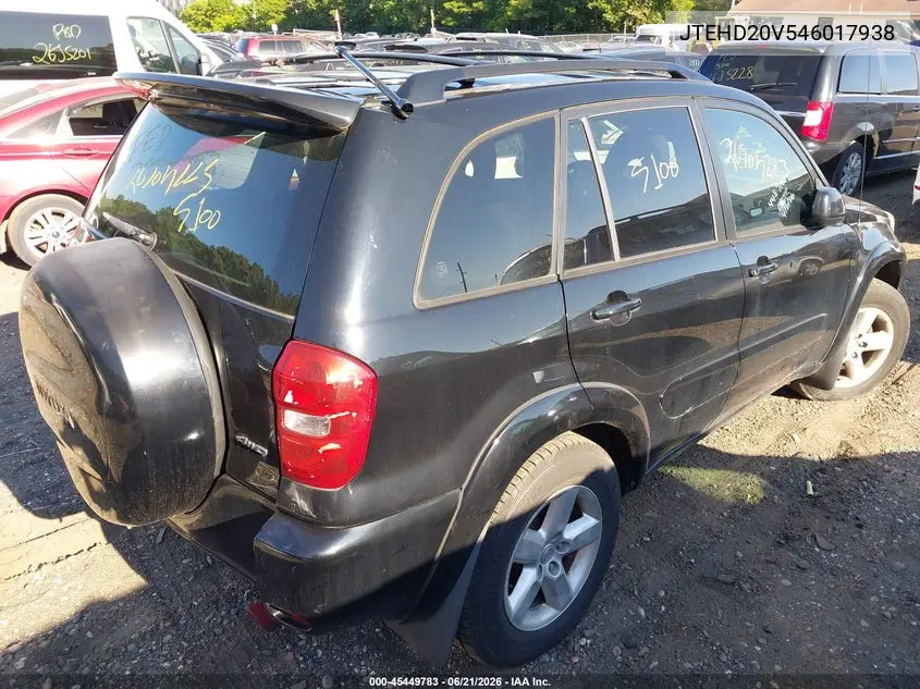 2004 Toyota Rav4 VIN: JTEHD20V546017938 Lot: 45449783